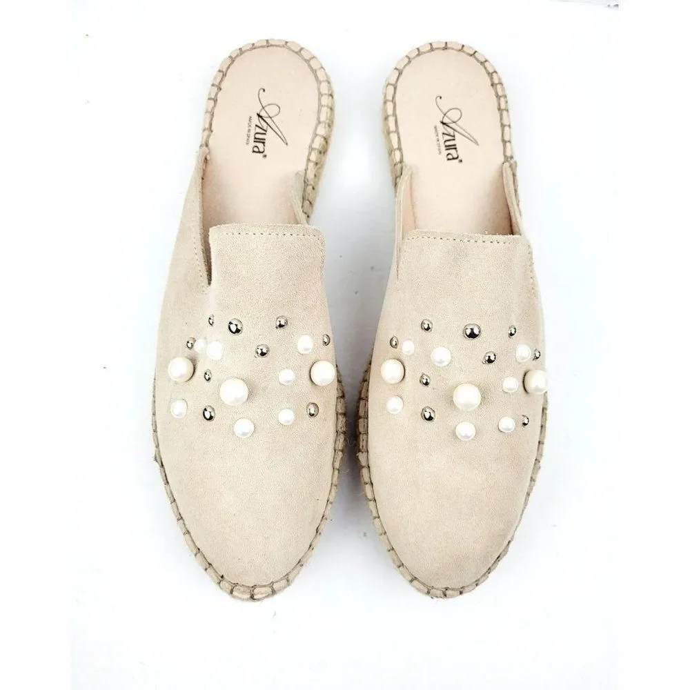 Azura Women's Lorinda Pearl Mule Shoes - Size US 10.5 - EU 41 - Picture 3 of 9